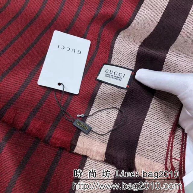 GUCCI古馳 2018海外專櫃最新款 經典百搭羊毛款圍巾 情侶款 LLWJ6847